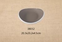 Assiettes irrégulières en mélamine, vaisselle irrégulière en porcelaine, plat occidental, plateau créatif, saladier, bol à soupe profond
