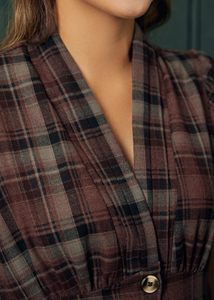 เดรสแม็กซี่ผ้าฝ้ายลินินสไตล์ยุโรปอเมริกันย้อนยุคทรงหลวมมีกระเป๋าสำหรับผู้หญิง สีพื้นเรียบง่าย สไตล์ลำลอง ประจำฤดูร้อนปี 2025 - Product Image 4