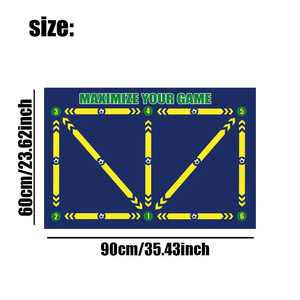 2024 tùy chỉnh mới đến đội bóng đá bóng đá thiết bị đào tạo bóng đá đào tạo Mat cho hiệu quả footwork thực hành - Product Image 2