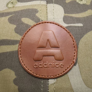 Logotipo personalizado 6 Panel de cuero <span class=keywords><strong>Camo</strong></span> Sombreros Niños Niño Gorra de béisbol - Product Image 6