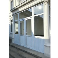 Ventana Abatible de PVC, Color Blanco, Acero Inoxidable, Resistente al Agua, Estándar AAMA, para Baño, Proyecto Comercial, Alta Calidad