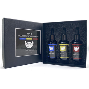 Juego de cuidado de barba vegana para hombres con rodillo <span class=keywords><strong>Derma</strong></span>, el mejor aceite de crecimiento de barba para el crecimiento natural de barba - Product Image 5