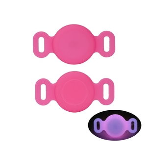 Nueva funda protectora de silicona luminosa, funda para Collar de perro con etiqueta de aire, funda de silicona de Color brillante para <span class=keywords><strong>Airtag</strong></span> Cat Collar <span class=keywords><strong>Loop</strong></span> - Product Image 1
