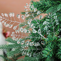 Kristallklare Acryl-Weihnachtsbaum-Ornamente Luxuriöse Transparente Weihnachts-Hängedekoration für Feiertagspartys und Veranstaltungsorte 2026