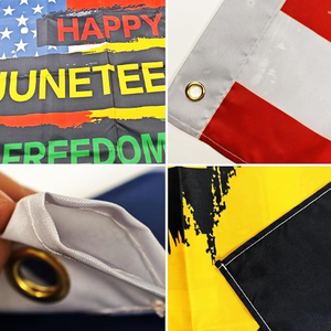 Bandiera Personalizzata per il Juneteenth per Celebrare la Liberazione degli Afroamericani, per il Mese della Storia Afroamericana, 90*150cm - Product Image 4