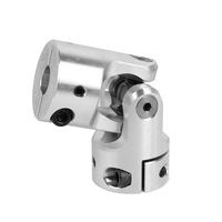 Accouplement universel à couple élevé en acier 40CR, avec gorge de 6 mm, dimensions de trou 20 mm-20 mm, 20*42*82, joint croisé flexible