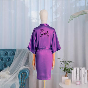 Pigiama da sposa in raso per festa di matrimonio Q-264 - Product Image 4