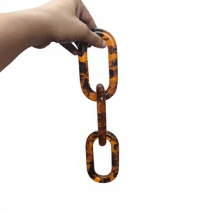 Luxury Colorful Resin Decorative Chain Wall Art Contemporary Hanging Accent for Designer <b>Home</b> Styling - Product Image 1