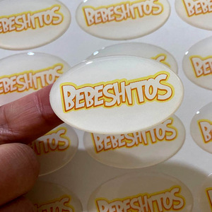 BONI Custom 3D Epoxy Resin Dome Stickers Waterproof Clear Transparent Gel Car Fridge Logo Name Tag Label Durable Strong Adhesive
