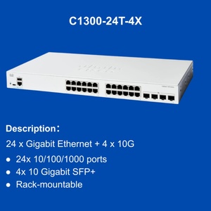For <b>Catalyst</b> 1300 24x Gigabit Ethernet Ports 4x 10 Gigabit SFP+ Managed Switch with POE QoS SNMP 1 Year Warranty-C1300-24T-4X - Product Image 2