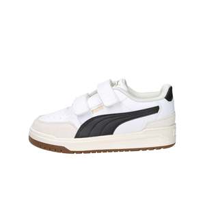 Puma Kids Sneakers White Black <b>Velcro</b> Strap Low Top Casual <b>Shoes</b> Size 28 29 30 31 32 33 34 35 - Product Image 1