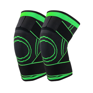 Genouillères de compression personnalisables avec logo et sangle de maintien antidérapante pour l'entraînement sportif, le football et le cyclisme – Manchon de compression pour mollets - Product Image 1