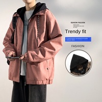 Vestes en cuir pour hommes en gros, blousons aviateurs tendance, nouvelles vestes en cuir pour hommes, coupe ample, rétro, haut de gamme, cool, à capuche et zippées pour l'hiver
