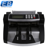 Compteur de billets portable de qualité professionnelle LD-2041 EB, vitesse de 1000 pièces/min, trémie de 150 pièces, écran LCD en plastique, certifié ROHS pour les banques