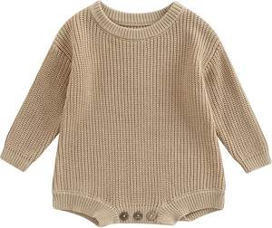 Tutina 100% cotone oversize maglione pagliaccetto per <span class=keywords><strong>bambina</strong></span> in maglia felpa - Product Image 1