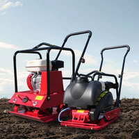 Compacteur à plaque vibrante à essence haute performance, léger, pour la compactation des sols dans la construction résidentielle
