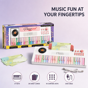 Piano de Teclado para Niños, Instrumento Musical Portátil, Piano Electrónico de Plástico de 37 Teclas para Principiantes <span class=keywords><strong>y</strong></span> Educación Preescolar en el Hogar - Product Image 3