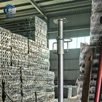 Puntales de Acero Ajustables para Encofrado y Andamios de Construcción, Acabado Galvanizado en Caliente
