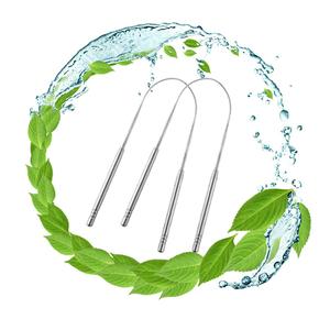 Grattoir de nettoyage de langue en métal en acier inoxydable en vrac de haute qualité pour les soins d'hygiène buccale de marque privée - Product Image 4
