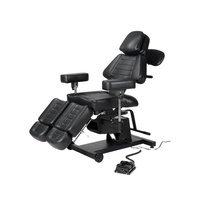 Dossier de chaise de tatouage électrique professionnel à 2 moteurs et lit de tatouage de meubles de Salon de beauté réglable en hauteur avec commande au pied