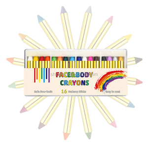 Venta caliente 12 colores Safe Kids Face Body Painting Sticks Crayones Lavable Halloween Face Paint Crayon para maquillaje - Product Image 5