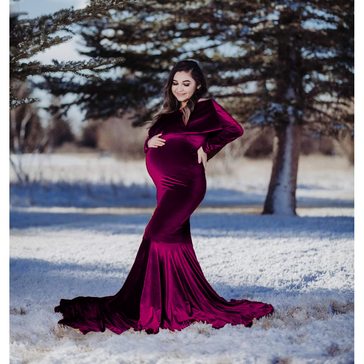winter maternity dresses 17 Fall and to Buy with an elegant adjustable tie to compliment your waist Autumn Winter Maternity Basic Dress,