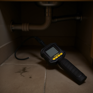 Caméra d'inspection Stanley avec écran couleur de 3,5 pouces et sonde flexible pour la plomberie et l'automobile - Product Image 3