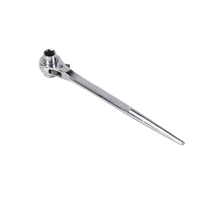Clé à cliquet à embout pointu, clé à douille rapide, clé à cliquet noire et argentée, en acier au carbone chromé, outil de réparation domestique - Product Image 1
