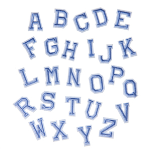 Patch brodé thermocollant mini lettre colorée de 2 cm de hauteur - Product Image 3