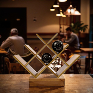 Gỗ lưu trữ nhà bếp Giá rượu biểu tượng tùy chỉnh Home Party Cooler chủ bảng Giá rượu cho phòng khách Đảng Cooler & trang trí nội thất - Product Image 6