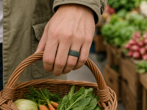 ฝาครอบแหวนซิลิโคนแบบ OEM พร้อมโลโก้สั่งทำ สำหรับแหวน Oura Ring 5/4, Galaxy Ring, RingConn, Ultrahuman, Sage Leaf Icon พร้อมป้ายสลักลาย - Product Image 5