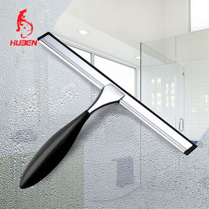 10インチ持続可能なステンレスシャワー窓スキージ家庭用シリコーンワイパークリーナー - Product Image 3