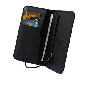 Pengisi daya ponsel nirkabel 6000mah, dompet pengisi daya ponsel bahan daur ulang dengan port tipe-c + USB Input 15W Output 5V/2A - Product Image 5