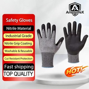 ANSI/ISEA <b>Level</b> 2 Anti-Cut Gloves, Polyurethane Coated, Custom Work Gloves for Kitchen Outdoor Wholesale - Product Image 1