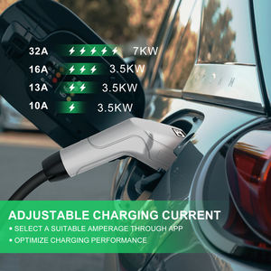 J1772 Tipo <span class=keywords><strong>1</strong></span> Cargador EV portátil 16A Enchufe de alimentación 3.5KW 110V-240V Aplicación Uso en el hogar Cargador de coche con enchufe Schuko - Product Image 3