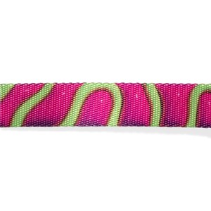 H3D เจลลี่ เอช-ฮาร์เนสสีชมพู ลายสีเขียว สายรัดอกสุนัขแบบปรับได้ - Product Image 3