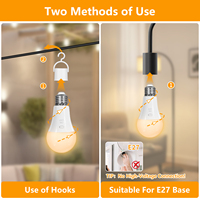 Ampoule LED rechargeable E27 d'urgence, fabriquée directement en usine, télécommande, intensité variable, température de couleur 3000-6000K, pour usage domestique et extérieur