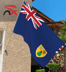 Bandiera delle Isole Turks e Caicos in Poliestere 100% di Alta Qualità, Personalizzabile, 3x5 Piedi, Vendita Calda - Product Image 2