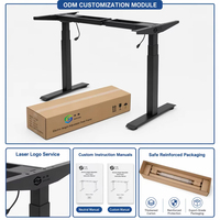 Bureau debout ergonomique à prix abordable, cadre de bureau électrique réglable pour la maison et le bureau