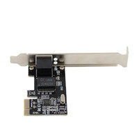 Adaptador de red PCIe con controlador LAN RTL8111 RJ45 hasta 10 100 1000 Mbps Tarjeta Gigabit Ethernet Compatible con Windows en stock