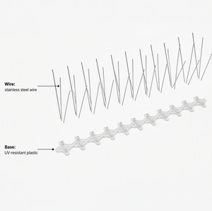 UV-beständige Physische Vogelabwehrspitzen aus Edelstahl 304 für Gebäude, Dächer und Fassaden - Anti-Tauben-Spikes - Product Image 1