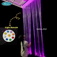 Rideau lumineux interactif à fibres optiques pour l'entraînement sensoriel et l'intégration sensorielle, avec fibres optiques latérales lumineuses pour la stimulation