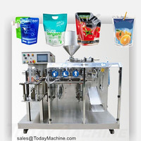 Machine de doypack linéaire horizontale préformée de sac de poche préfabriqué 4 stations Mini machine d'emballage de joint de remplissage de poche Doypack