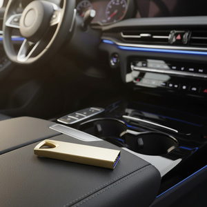 Clés USB mini 8 Go 2.0 en métal avec porte-clés, clé USB argentée, logo gravé au laser gratuit, clé USB flash - Product Image 6