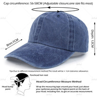 Gorras de Béisbol de Algodón Twill Vintage de Alta Calidad al por Mayor, con Logotipo Bordado Personalizado, Lavado Ácido, Estilo Desgastado, JFB3