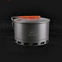 Ensemble de cuisine de camping en aluminium à anneau concentrateur d'énergie, pour 2 à 3 personnes, ultra léger, portable, haute efficacité, économie d'énergie