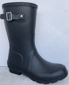 Personalizado negro <span class=keywords><strong>de</strong></span> las mujeres <span class=keywords><strong>Botas</strong></span> <span class=keywords><strong>de</strong></span> lluvia <span class=keywords><strong>de</strong></span> goma impermeable antideslizante tacones <span class=keywords><strong>botas</strong></span> media pantorrilla zapatos <span class=keywords><strong>de</strong></span> <span class=keywords><strong>agua</strong></span> zapatos <span class=keywords><strong>Botas</strong></span> <span class=keywords><strong>de</strong></span> lluvia para venta - Product Image 2