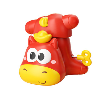Lindo Caballo de Juguete de Cuerda con Inercia, de Plástico, para Entrenamiento de Gateo para Bebés de 0 a 24 Meses, Unisex, Color Rojo y Amarillo - Product Image 5