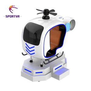 Simulador de Realidad <span class=keywords><strong>Virtual</strong></span> de Conducción de Pequeños Aviones, Helicópteros y Experiencia de Vuelo Aeroespacial, Plataforma de 6DOF, 1 Asiento, Metal, Centro Comercial - Product Image 1