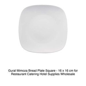 Mimoza Square Bread <b>Plate</b> 16 × 16 cm Gural - Mmz18Du00 - Product Image 2